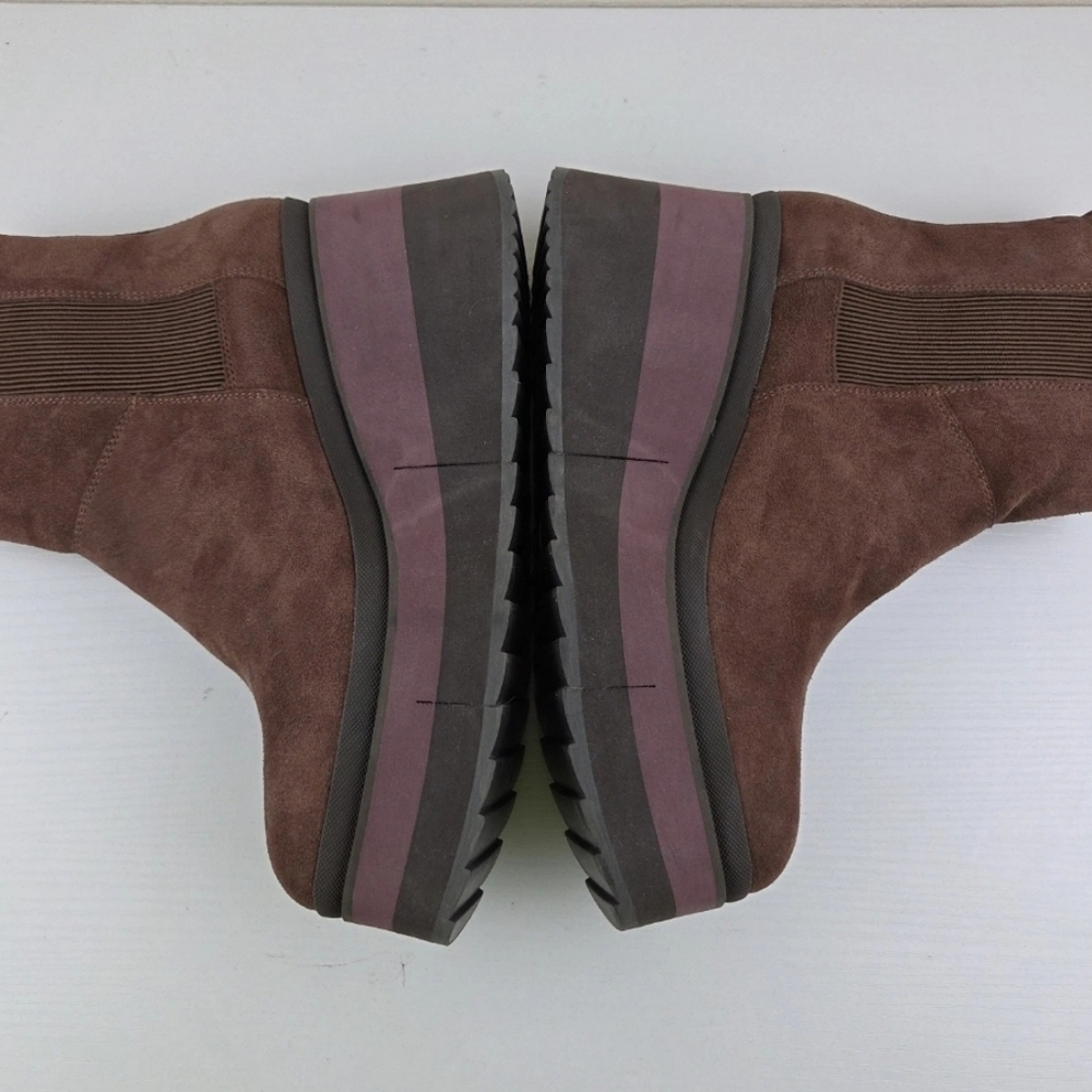 Women's NakedFeet‎ Naked Feet Guild Chelsea Leather Platform Sole Boots Sz 11 - Picture 9 of 11